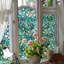 Adhésif décoratif pour fenêtre en faux vitrail-312089961