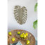 Ornement mural en forme de feuille d'or 24,8 x 17,3 x 2 po - aluminium tendance-777154195