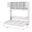 Murphy Bed With Ample Storage Space And Diamond Stripes