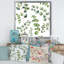 Branches d'eucalyptus sur fond blanc III - Peinture sur toile-67417173-67417177