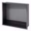 Niche de douche en acier inoxydable 15 po x 15 po, noir bronze-2140180279-2140180278
