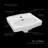 Whitehaus Collection 15" Rectangular Wall Mount Bathroom Sink With An Integrated Oval Bowl, Low-Rise Backsplash, Single Faucet Drilling And Overflow