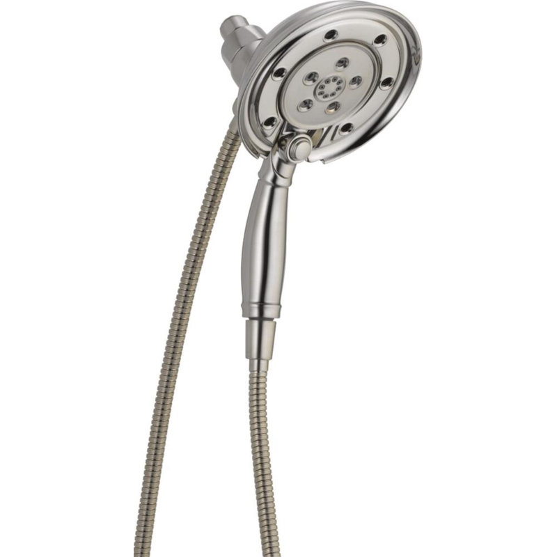 Pomme de douche multi-fonctions avec technologie h2okinetic Universal Showering Components, Acier inoxydable Brilliance