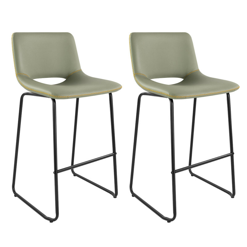 Tabouret Saraye, Cyan, Tabouret de comptoir (hauteur de l'assise : 25,2 p