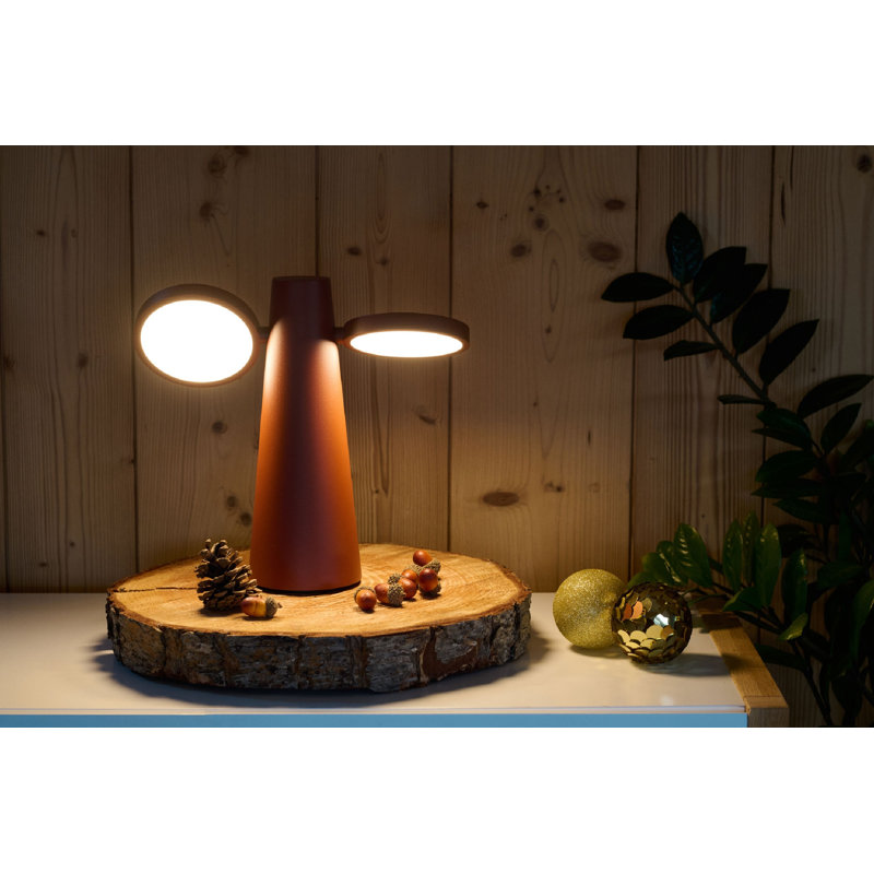 Oto LED Outdoor Table Lamp, Red Ochre