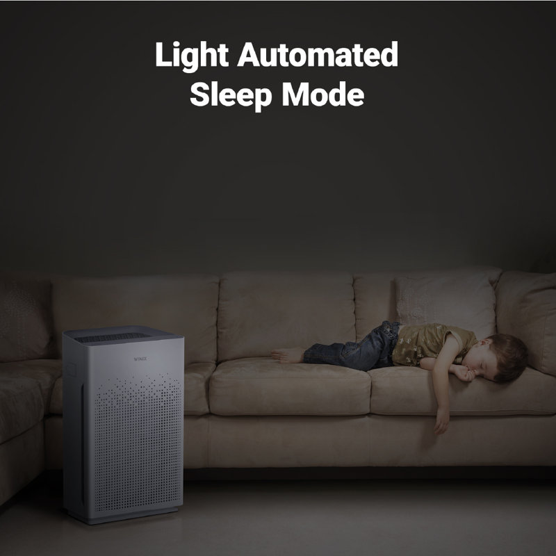 White HEPA Air Purifier with Smart Sensors and WiFi