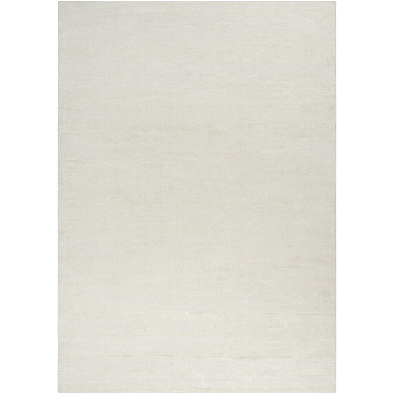 Crowe Wool Light Beige Area Rug, Rectangle 8' x 11'
