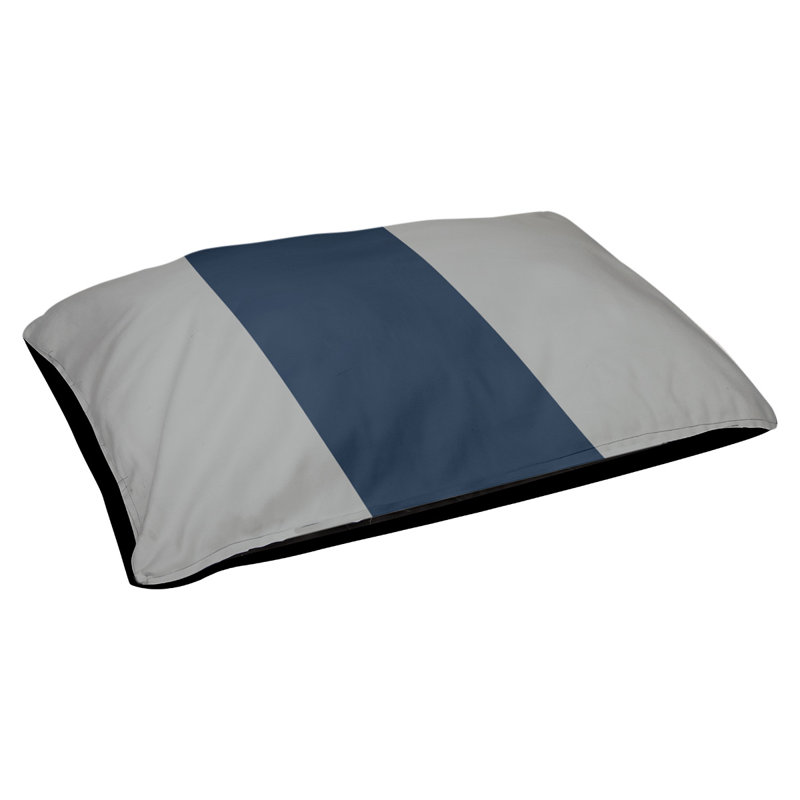 Oreiller rectangulaire New York, Grand (L 40 po x l 50 po), Gris clair de lune / bleu minuit / gris clair de l
