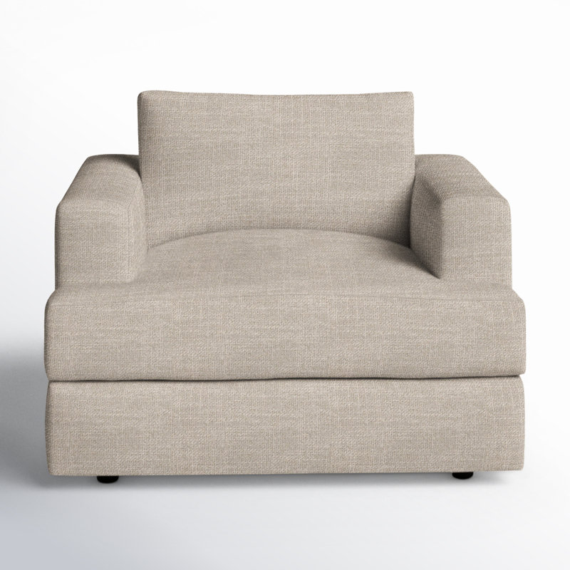 Cayden Upholstered Chair And A Half, Conversation Ivory Basketweave