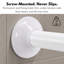 Tringle de rideau de douche mural en coin 35,4 - 35,4 po-69521420