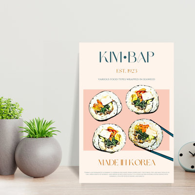 Art mural traditionnel coréen Kimbap Rolls