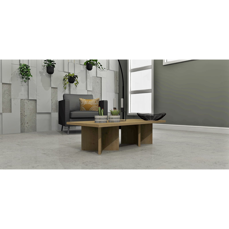 Table basse Cleora, Bois brun