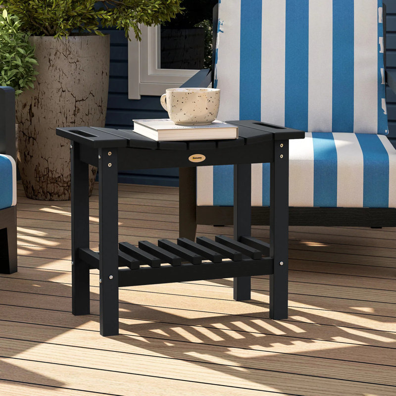 2‑tier Outdoor Shower Bench, All‑weather Durable Multipurpose Seating Storage Stool For Courtyard Garden Indoor Bathroom Daily Use