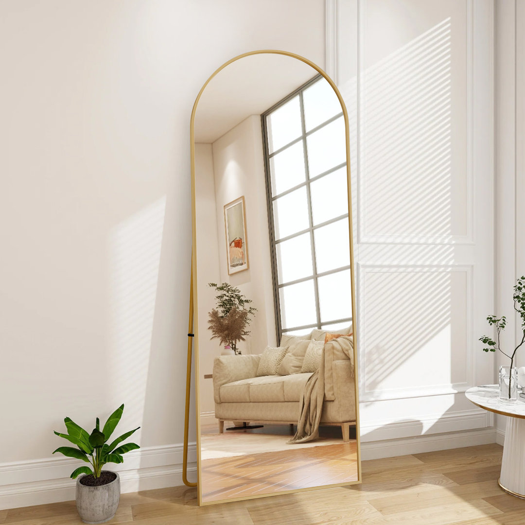 Aleaya Aluminium Half-circle Mirror