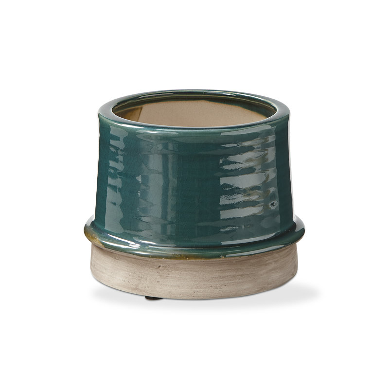 Petit pot à fleurs Radius, H 4,5 po x l 5,1 po x P 5,1 po, Vert