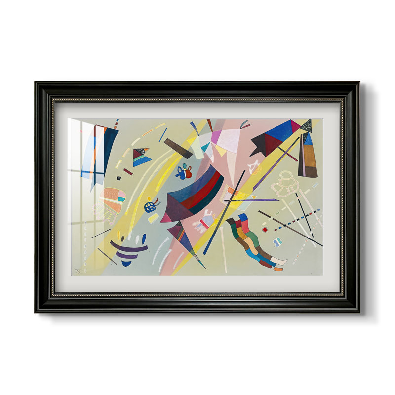 Untitled (Sans Titre), 1941-Wassily Kandinsky-Custom Framed Canvas, 16x22 INNER SIZE, Framed Print with Mat, Matte Black Bead