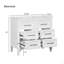 Ensemble de meuble-lavabo sur pied 36 po sans lavabo, ensemble de meuble-lavabo simple autoportant avec quatre tiroirs, armoire de rangement en bois massif seulement (PAS D'ÉVIER)