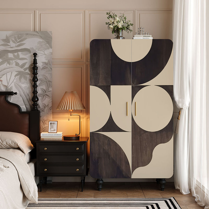 Retro painted  storage wardrobe