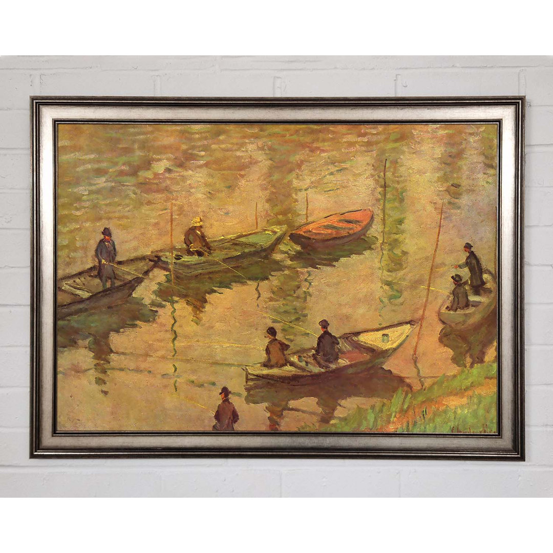 Monet Fischer an der Seine bei Poissy - Einzelne Bilderrahmen Kunstdrucke