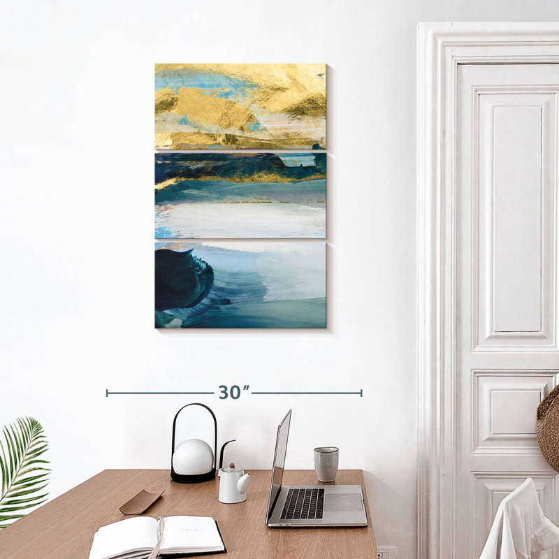 Paysage abstrait Avery, H 32 po x l 20 po