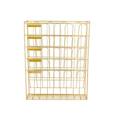 Metal Wall Organizer with Wall Baskets