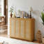 Armoire de rangement multifonctionnelle en rotin tissé pour le salon et la salle à manger-1255972721
