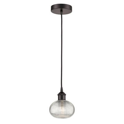 Luminaire suspendu à 1 lumière Edison Jerard-616-G555