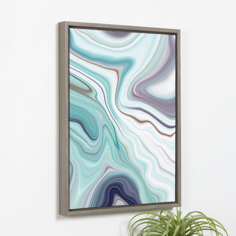 "Abstract 106" par Amy Peterson, reproduction d'art sur toile encadrée