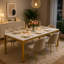 Table de salle à manger rectangulaire de 78 po pour 6 à 8 personnes-135584506-135584508