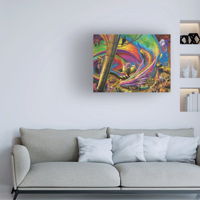 Michael David Ward Dragons Lair Canvas Art
