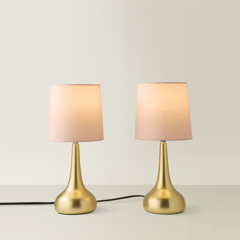 Akaysha Metal Table Lamp, Blush