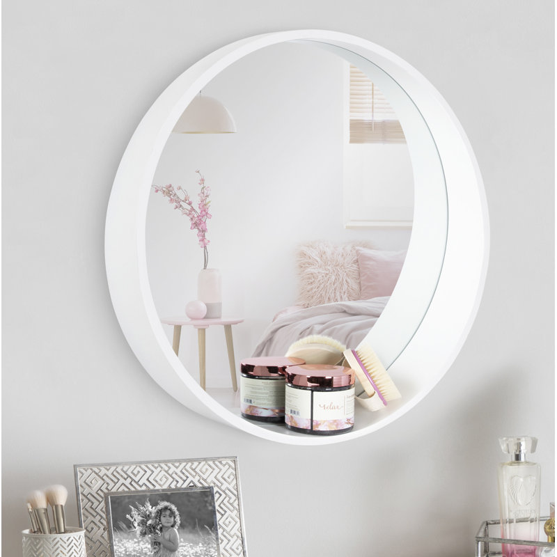 Miroir de salle de bain Ali-Rose, Blanc