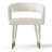 7-Piece Rectangular Dining Set With Chenille Arm Chairs-2059884784