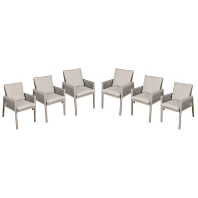 Leniece Patio Dining Armchair with Cushion