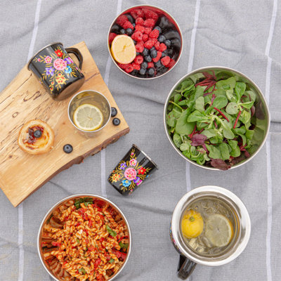  Picnic Tumblers - Carbon Pansy