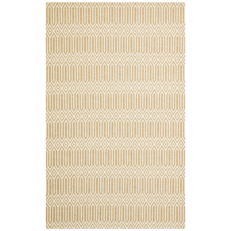 Élégant tapis tissé à plat de 6,6 pi x 9,5 pi | 100% acrylique / polyester / coton, 25,4 oz / m² | Pas de poils, facile à nettoyer avec l'aspirateur et le détachant | Parfait pour le salon, la chambre à coucher et les décors modernes