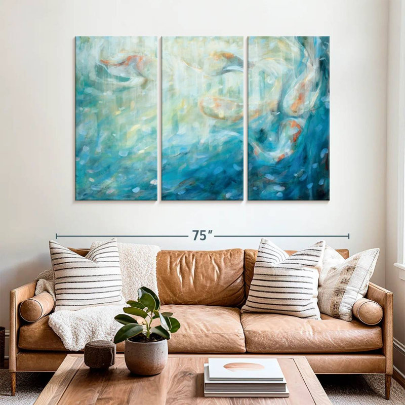 Brampt Playing Koi, 42" H x 65" W