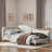 Upholstered Daybed With Headboard And Armrest-382239015-382239018