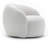 Light Gray Curved Swivel Barrel Chairs