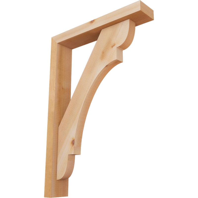 Support de bloc olympique avec entretoise décalée, 26 x 18, Cèdre rouge occidental de l 3 1/2 po (lisse)