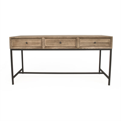 Finneas Solid Wood Writing Desk