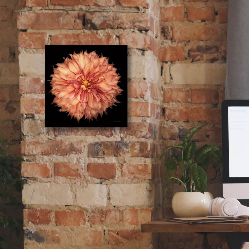  «Dahlia 1» par Debra Van Swearingen, art mural sur toile, 12 po x 12 po