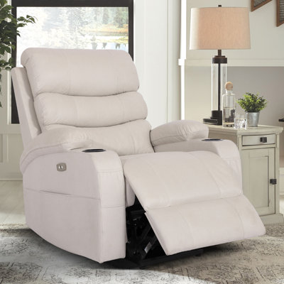 Power Lift Massage Chair with Waist Heating, Reclining Chair with USB, Side Pocket & Cup Holder