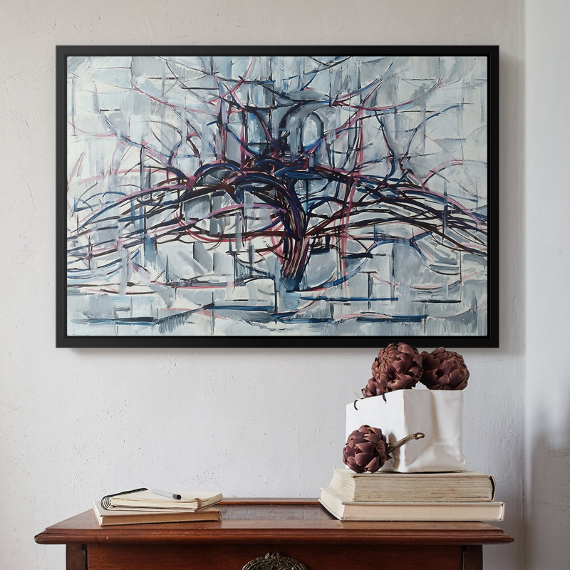 «Horizontal Tree», 1912 - Piet Mondrian, toile tendue avec châssis, 16 x 24, Naturel