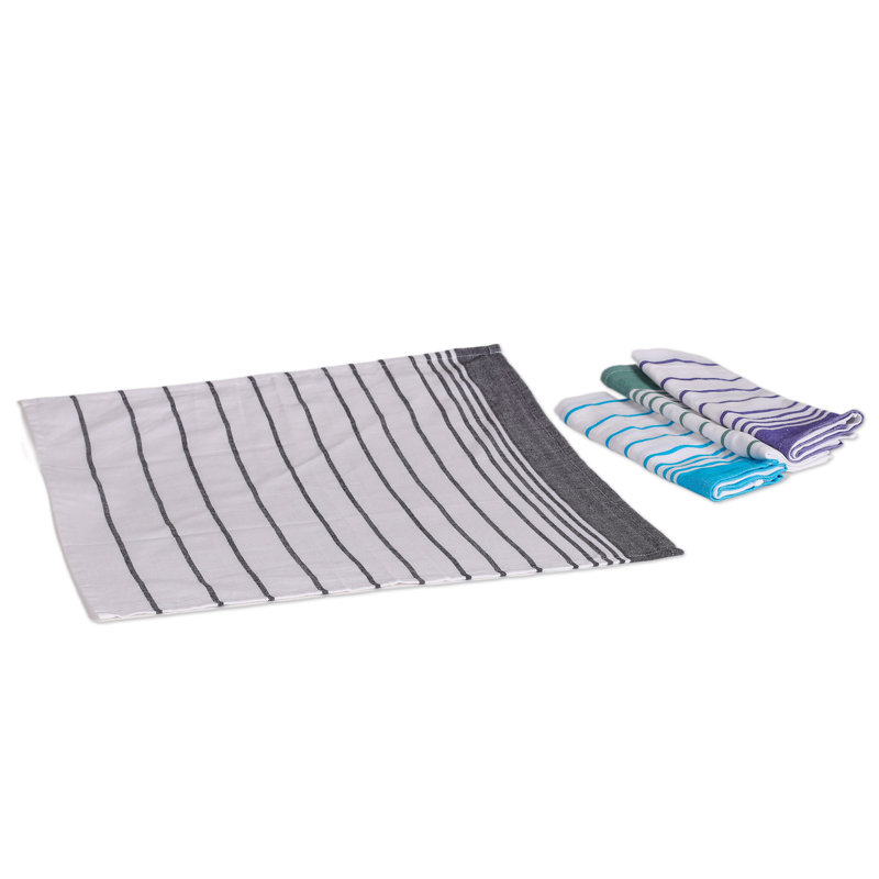 Hazlip Cotton Blend Striped Square Napkin