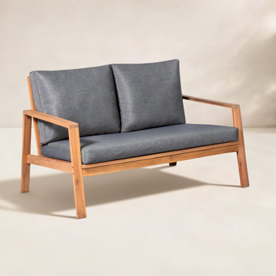 Davies 50" Acacia Patio Loveseat