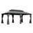 12' X 20' Hardtop Gazebo Large Outdoor Metal Gazebo With Galvanized Steel Double Roof Canopy, Aluminum Frame, Curtains And Netting For Patio, Deck, Garden-123313112-123313111