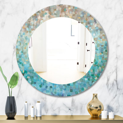 Blocked Abstract - Traditional Bathroom / Vanity Accent Mirror