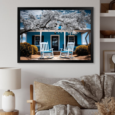 Turquoise Farmhouse Front Porch Tales III - impression