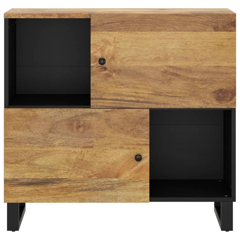 Lorance 80cm Solid Wood Sideboard, Brown